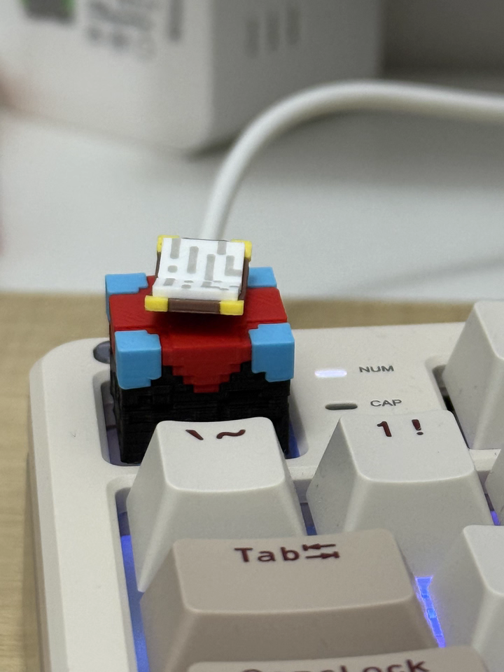 Pixel World Enchanting Table Handmade Resin Keycap