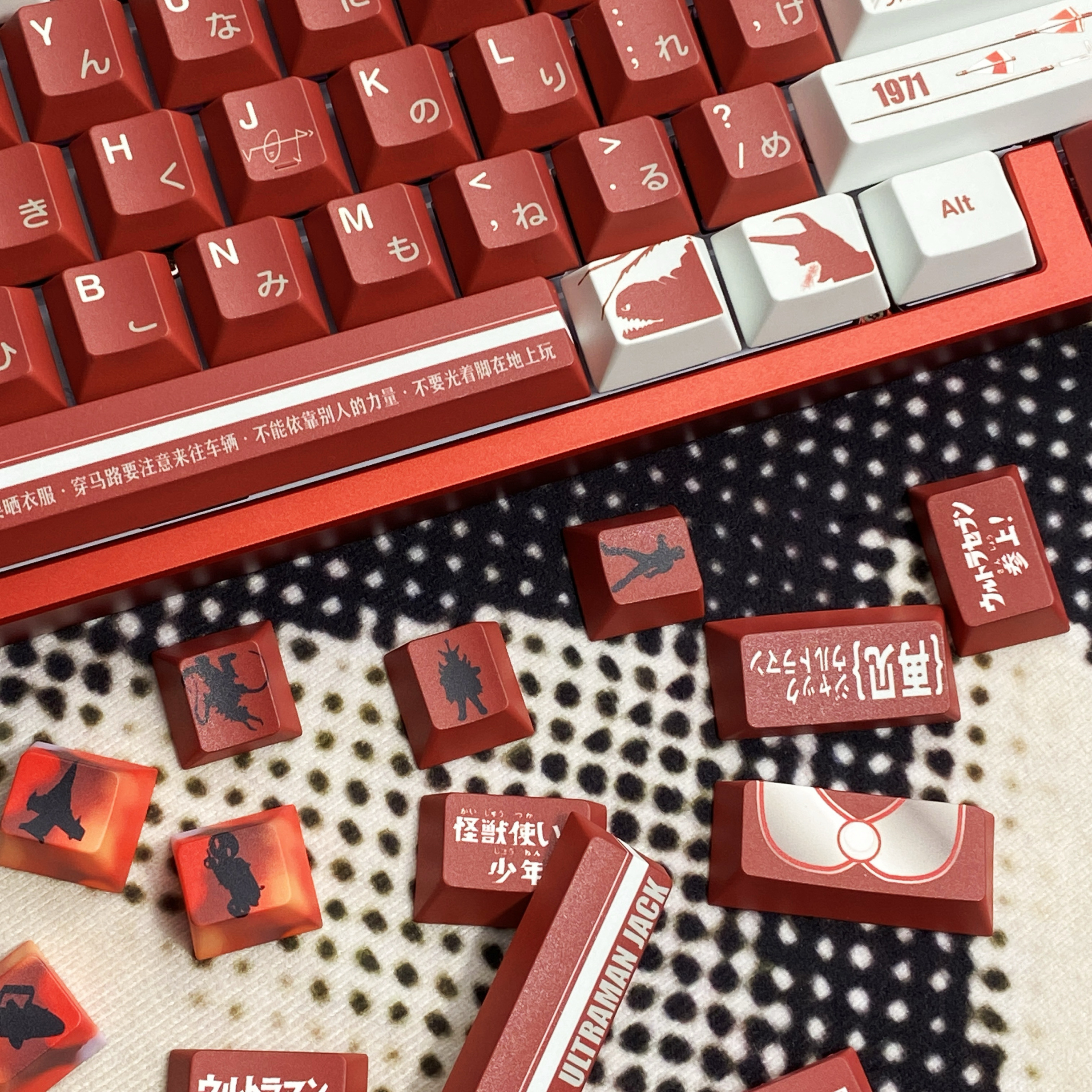 Space Hero Themed Keycap Set