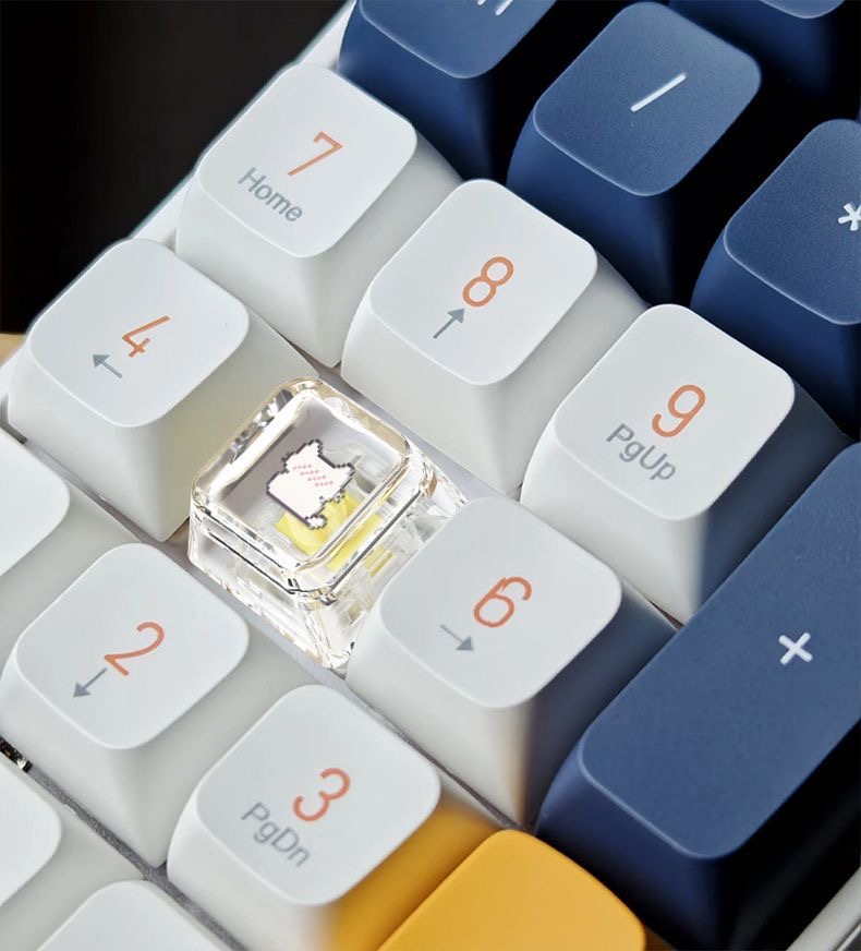 Mini Cat Keycap – Transparent, Durable