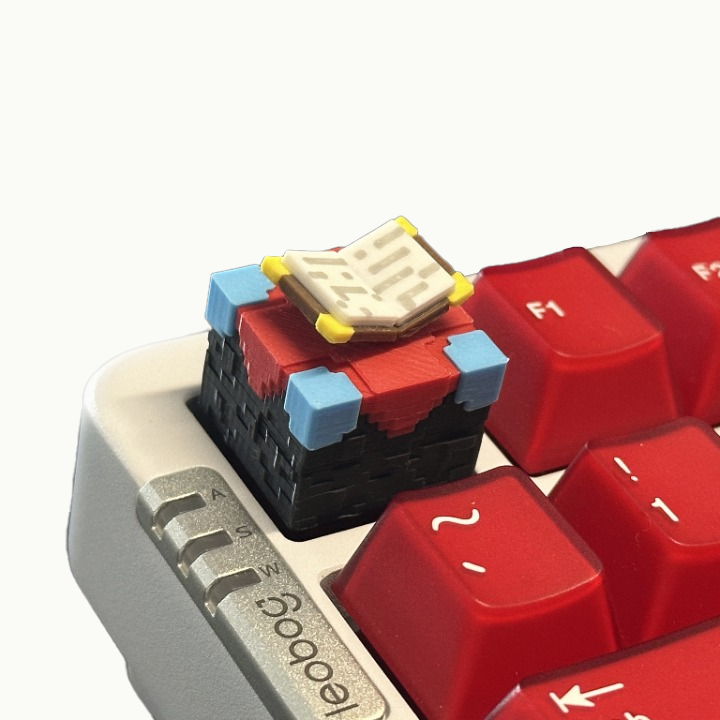 附魔台键帽，可旋转书本，灵感来自我的世界