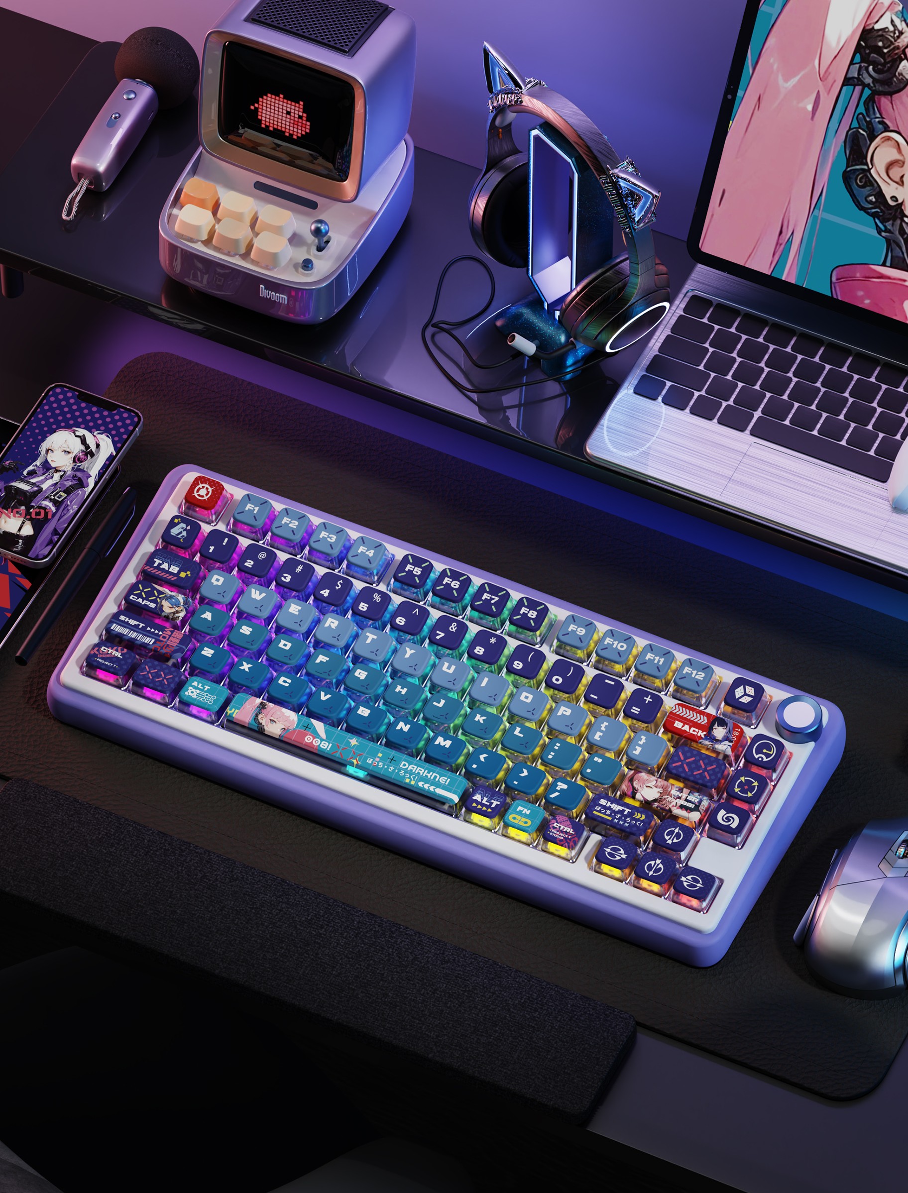 Custom Themed Backlit Keycaps