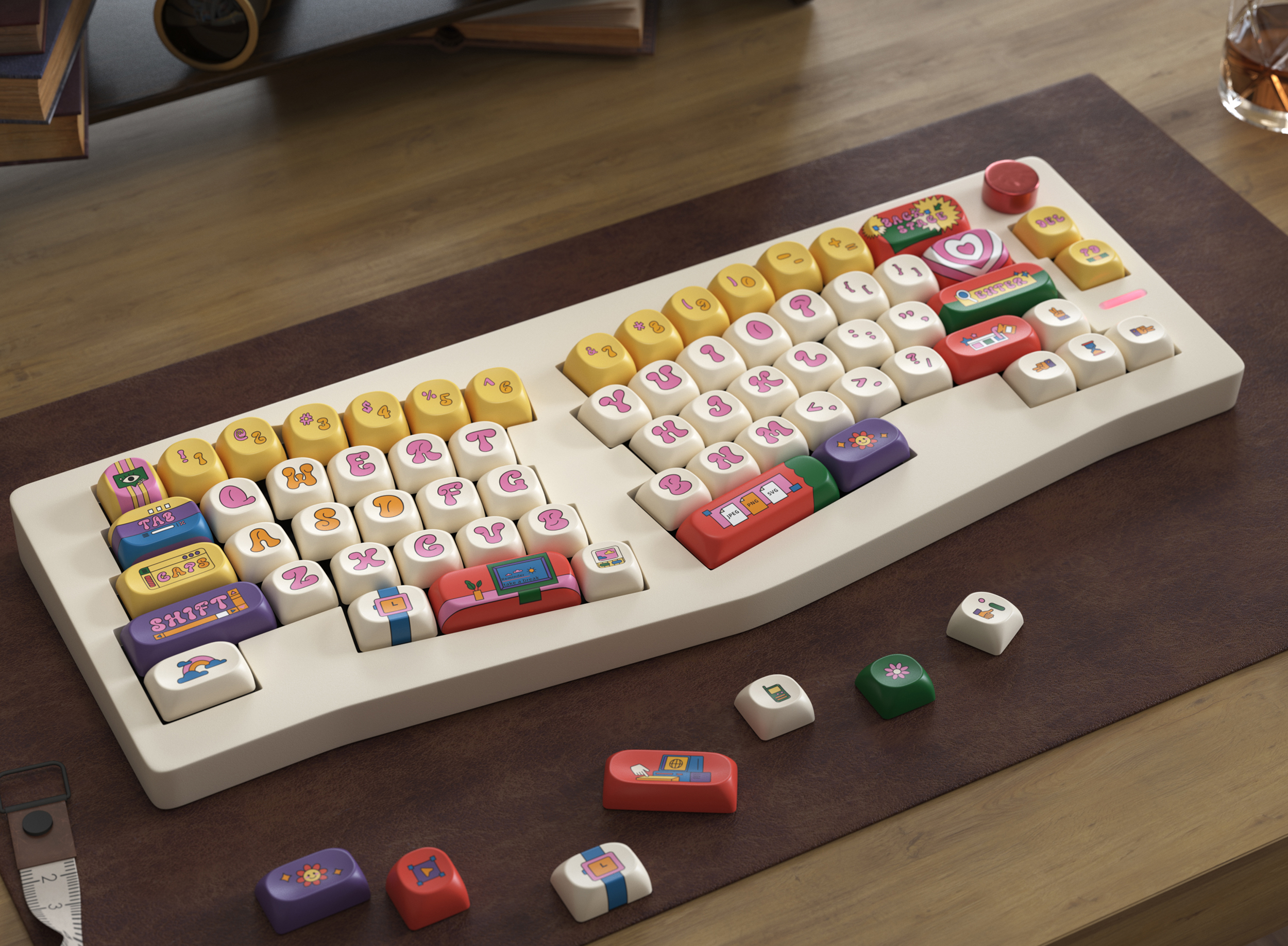 American Vintage Keycap Set